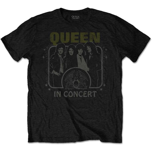 Queen Unisex T-Shirt: In Concert T-Shirt