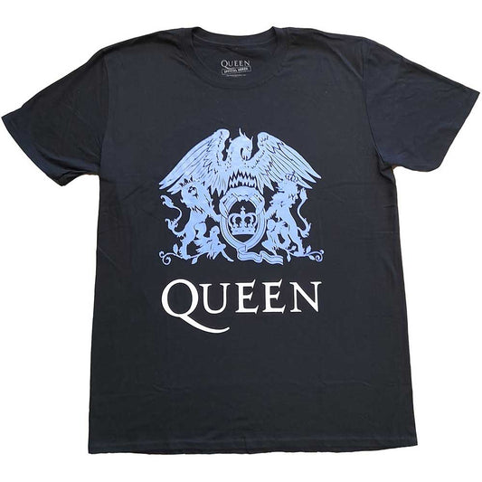 Queen Unisex T-Shirt: Blue Crest T-Shirt