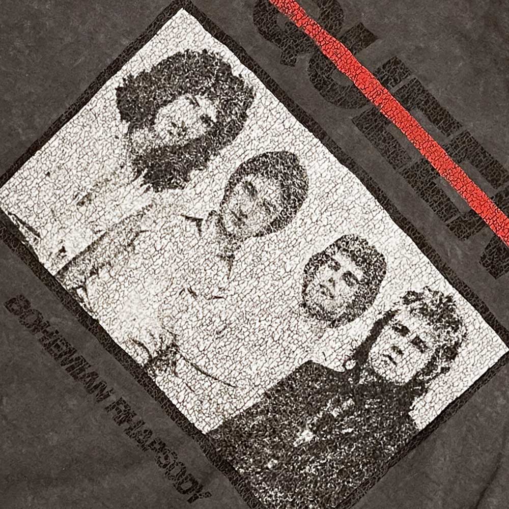 Queen Unisex T-Shirt: Bo Rhap Photo (Wash Collection & Sleeve Print) T-Shirt