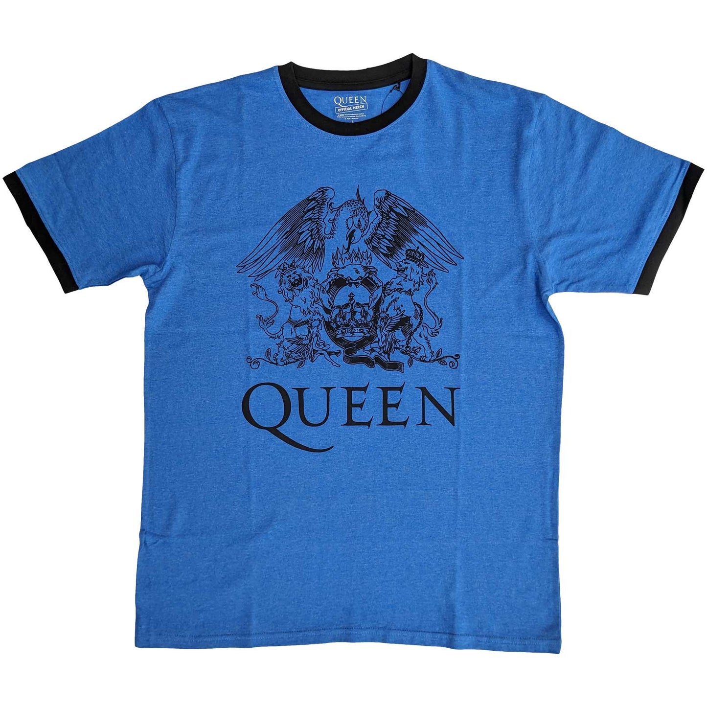 Een foto van een Ringer T-Shirt van Queen.
