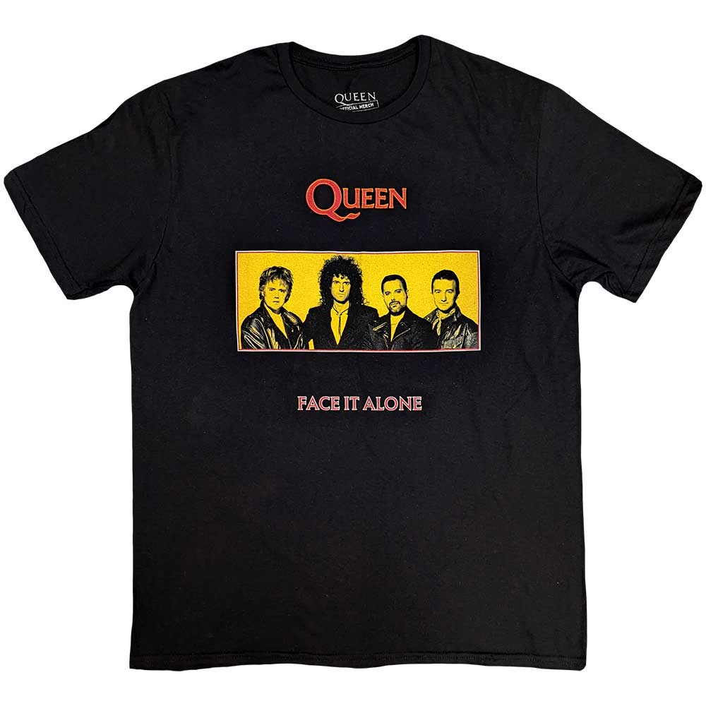 Queen Unisex T-Shirt: Face It Alone Panel T-Shirt