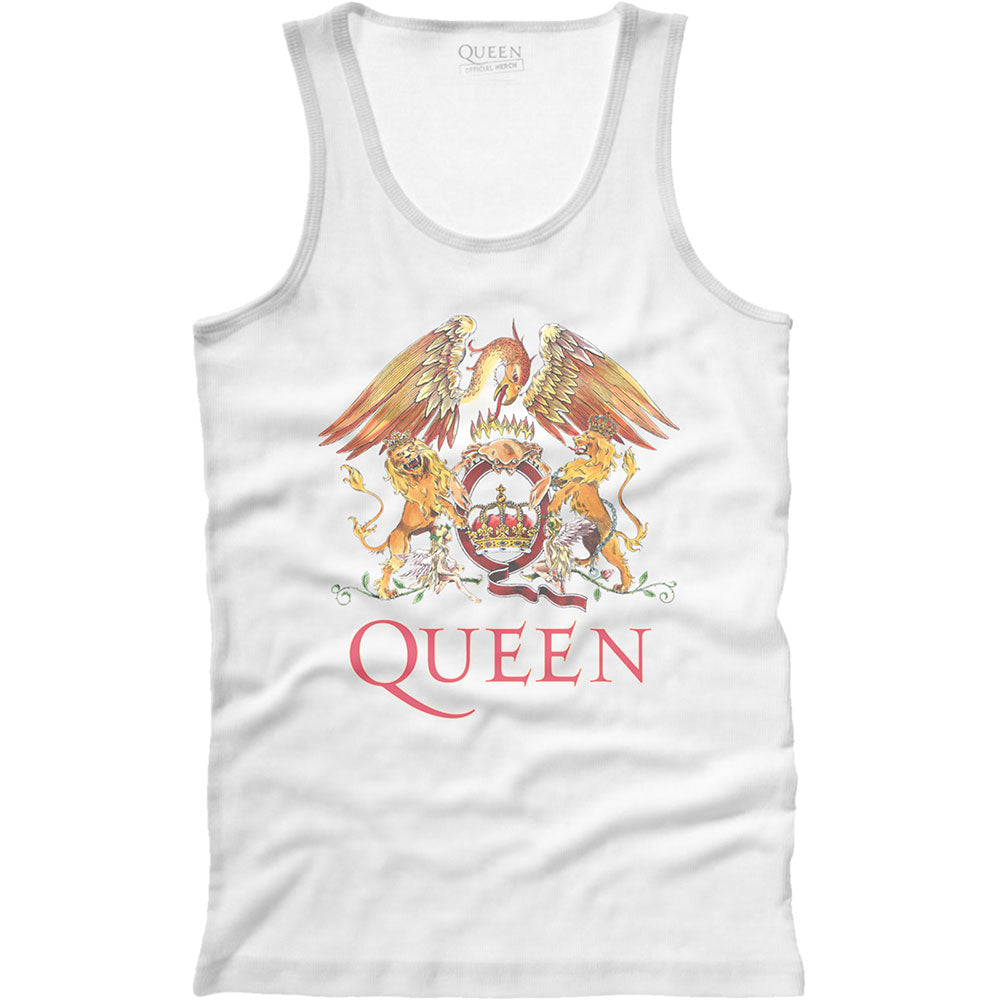 Queen Unisex Vest T-Shirt: Classic Crest Vest T-Shirt