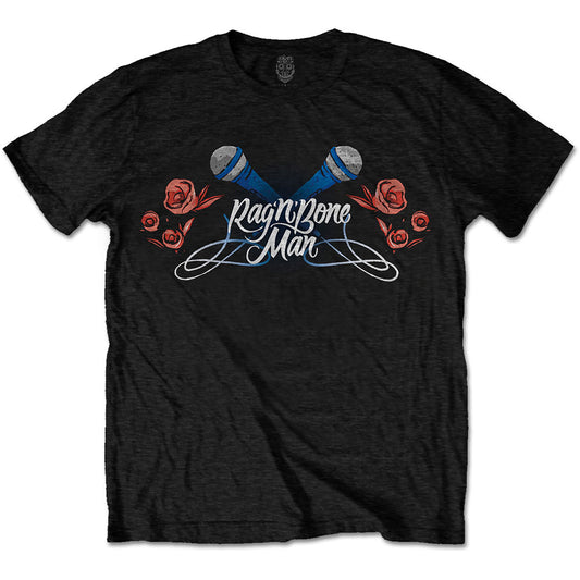 Rag'n'Bone Man Unisex T-Shirt: Mics & Roses T-Shirt