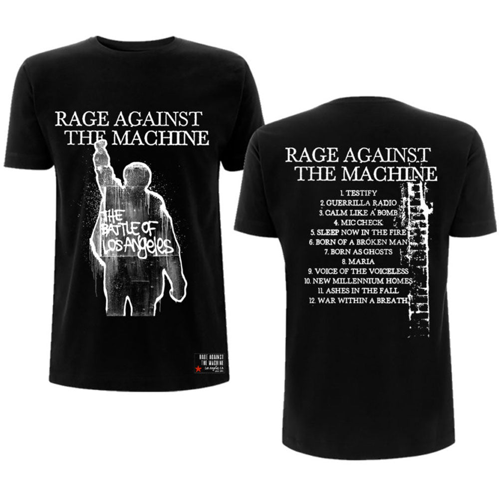 Rage Against The Machine Unisex T-Shirt: BOLA Album Cover (Back Print) T-Shirt