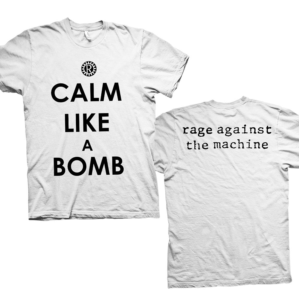 Rage Against The Machine Unisex T-Shirt: Calm Like A Bomb (Back Print) T-Shirt