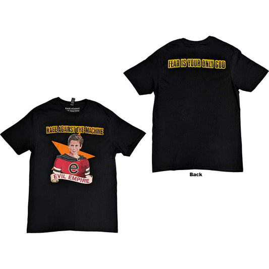 Rage Against The Machine Unisex T-Shirt: Fear Is Our Only God (Back Print) T-Shirt