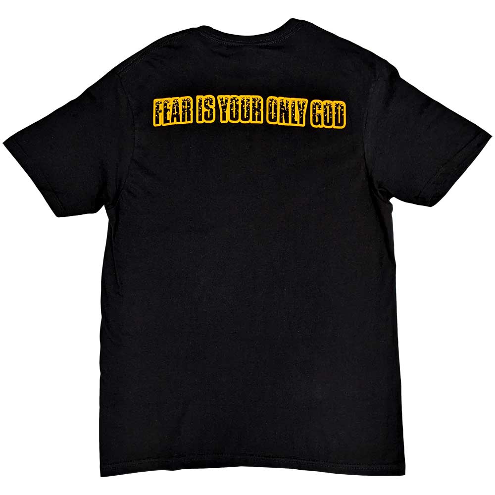 Rage Against The Machine Unisex T-Shirt: Fear Is Our Only God (Back Print) T-Shirt
