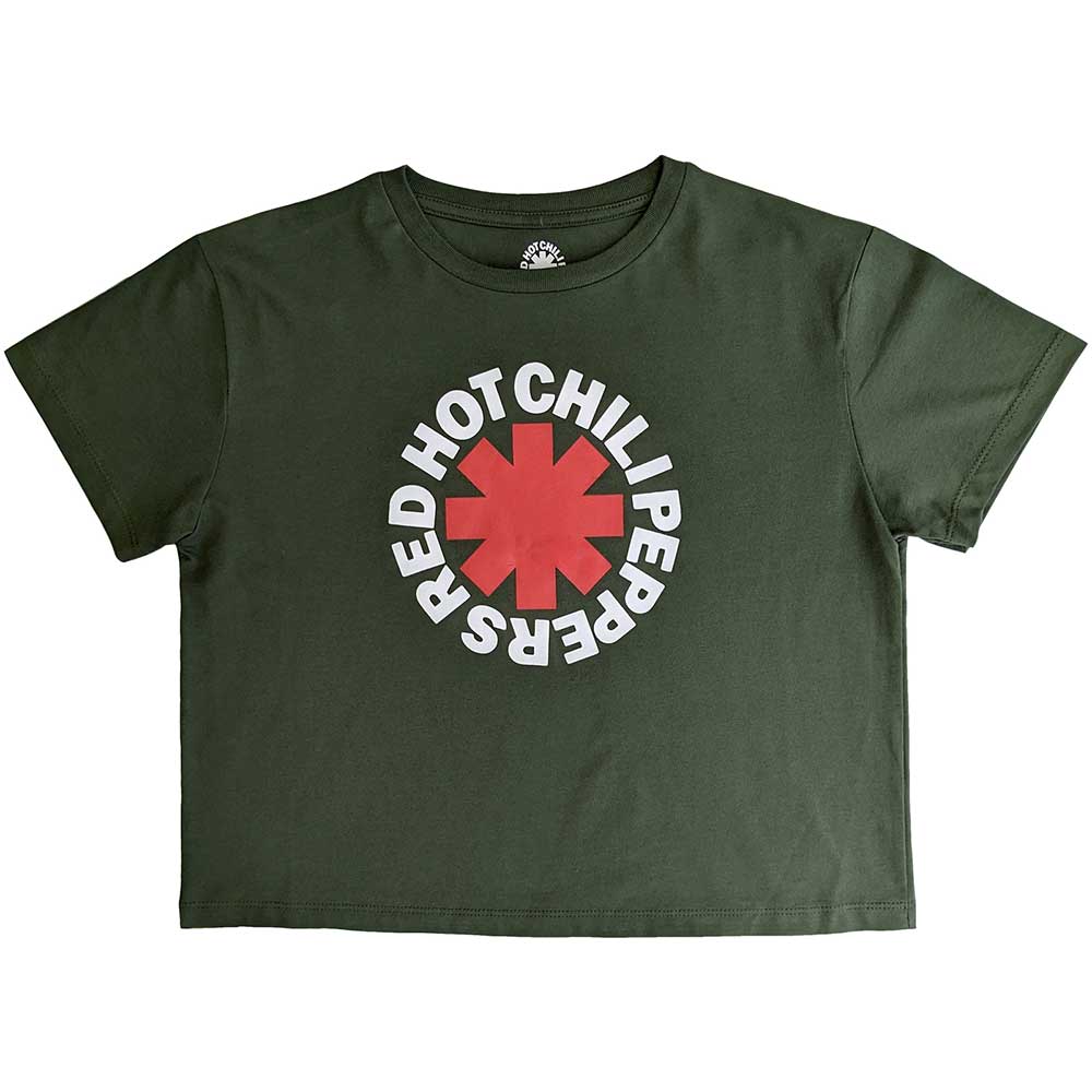 Red Hot Chili Peppers Ladies Crop Top: Classic Asterisk Crop Top