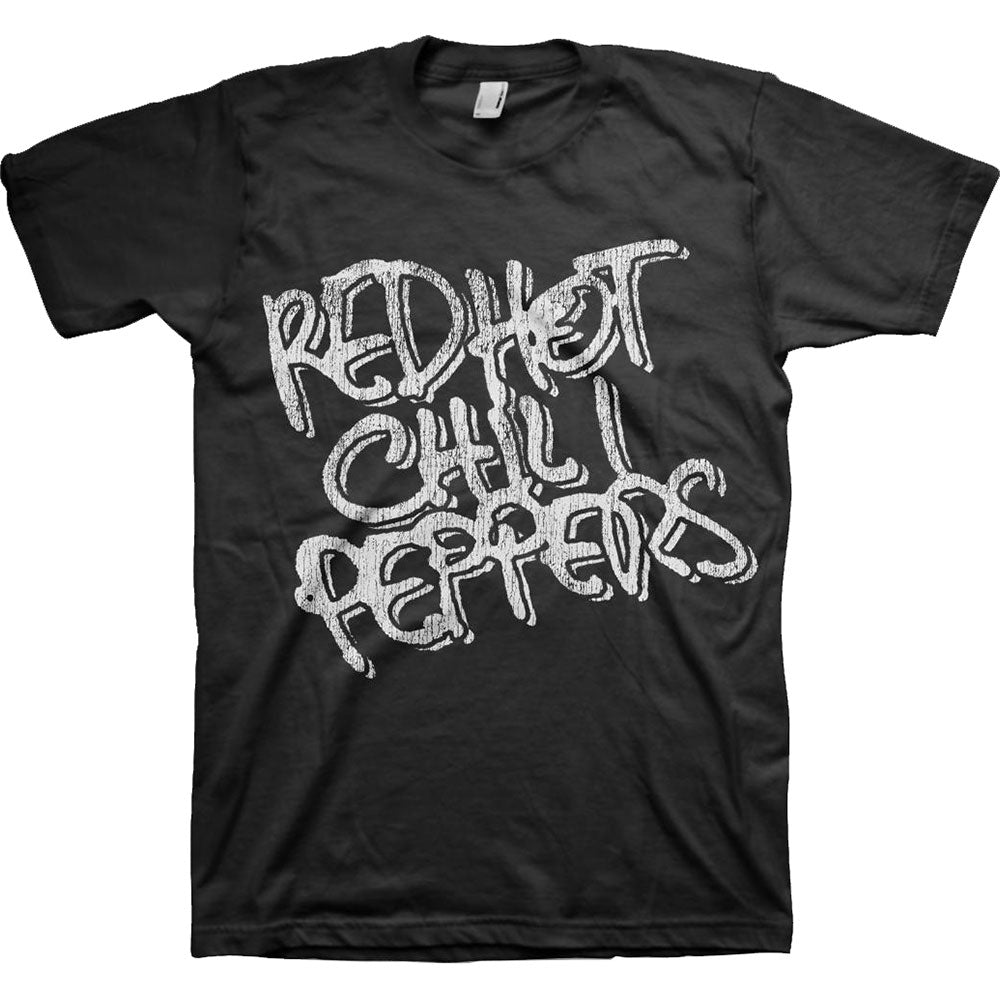 Red Hot Chili Peppers Unisex T-Shirt: Black & White Logo T-Shirt