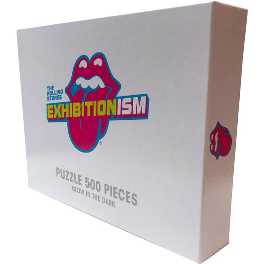The Rolling Stones 500 Piece Puzzle: Exhibitionism Glow In The Dark 500 Piece Puzzle
