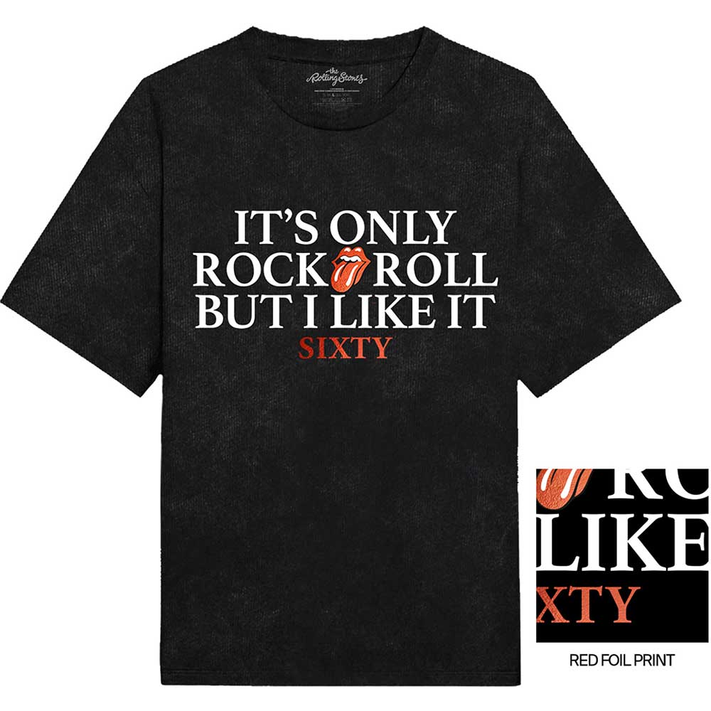 The Rolling Stones Unisex T-Shirt: Sixty It's only R&R but I like it (Foiled) T-Shirt