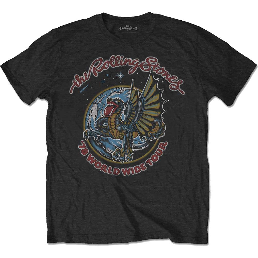The Rolling Stones Unisex T-Shirt: Dragon '78 (Back Print) T-Shirt