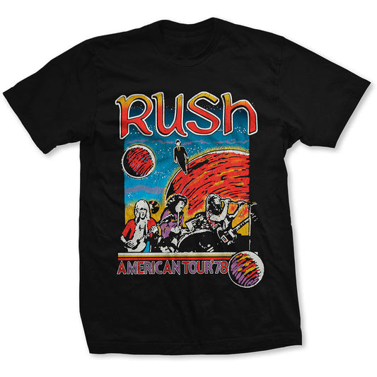 Rush Unisex T-Shirt: US Tour 1978 T-Shirt