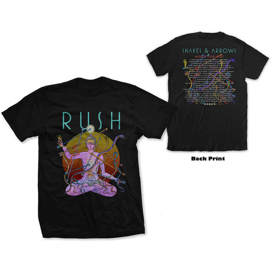 Rush Unisex T-Shirt: Snakes & Arrows Tour 2007 (Back Print) T-Shirt