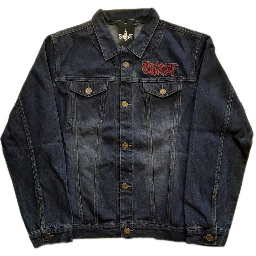 Slipknot Unisex Denim Jacket: Tribal Logo (Back Print) Spijkerjas