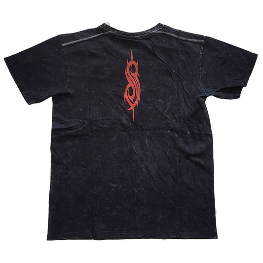Slipknot Unisex T-Shirt: Logo (Wash Collection & Back Print) T-Shirt