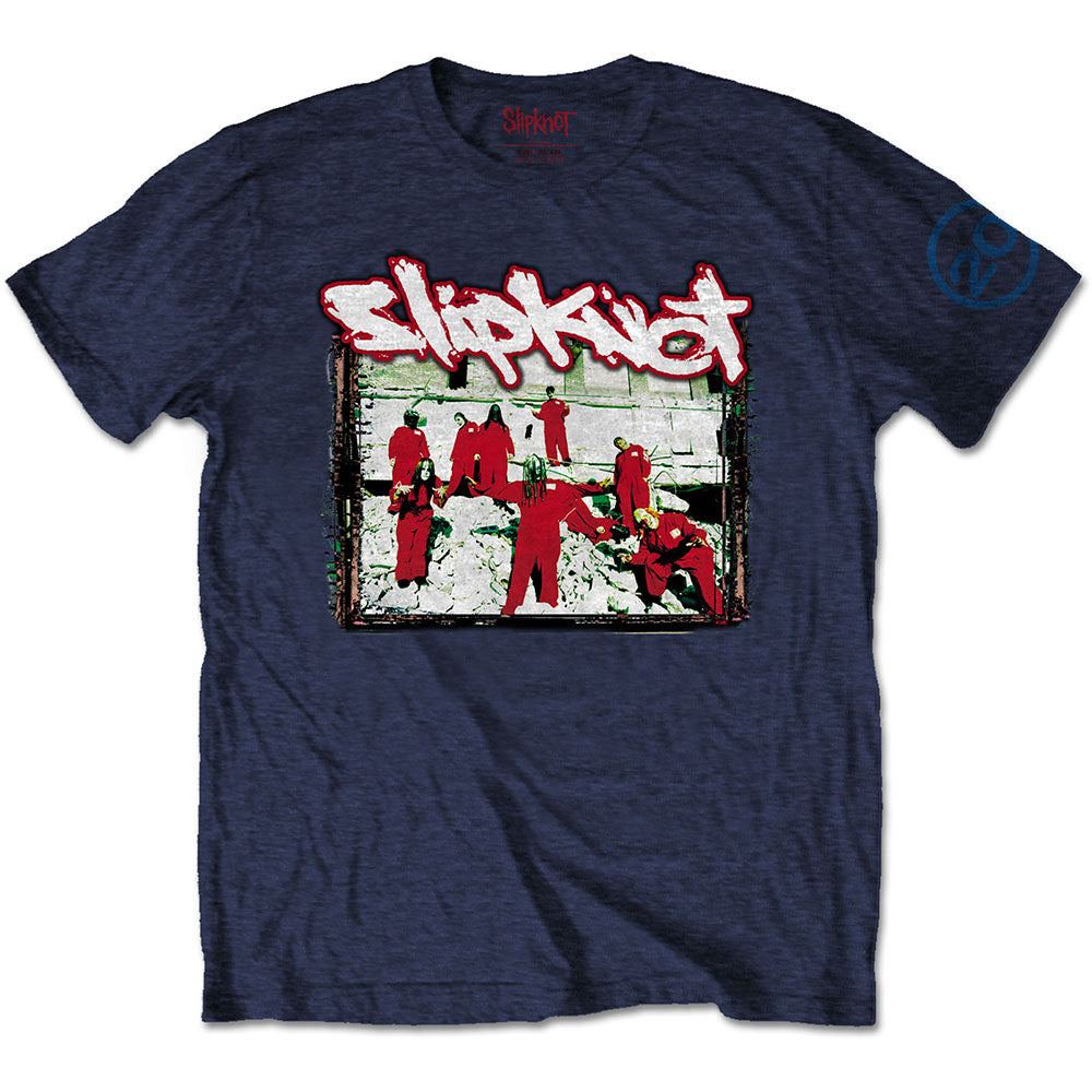 Slipknot Unisex T-Shirt: 20th Anniversary - Red Jump Suits (Back Print) T-Shirt