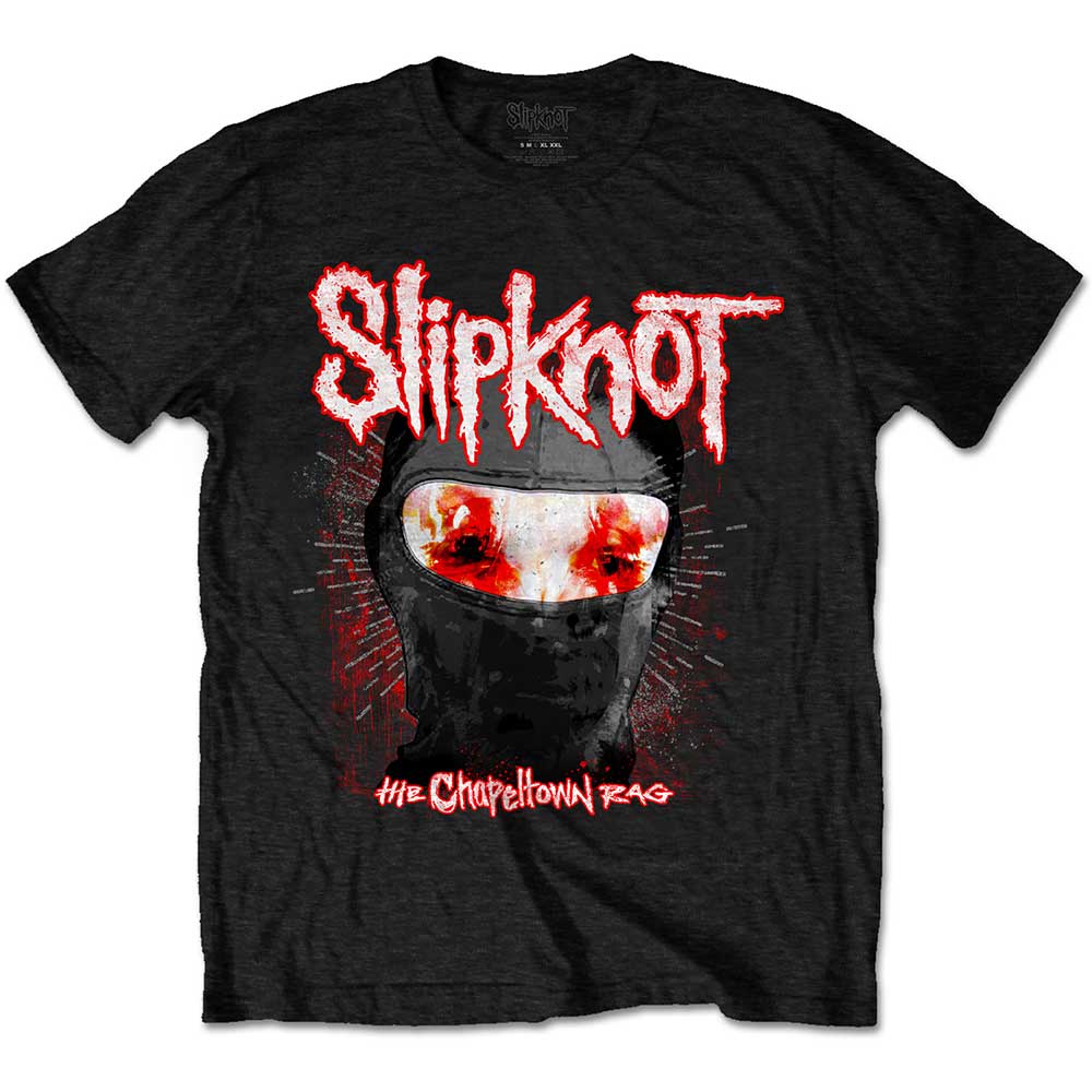 Slipknot Unisex T-Shirt: Chapeltown Rag Mask (Back Print) T-Shirt