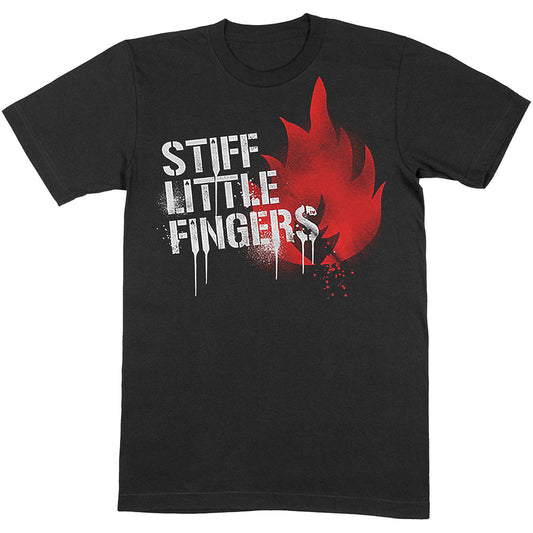 Stiff Little Fingers Unisex T-Shirt: Graffiti T-Shirt