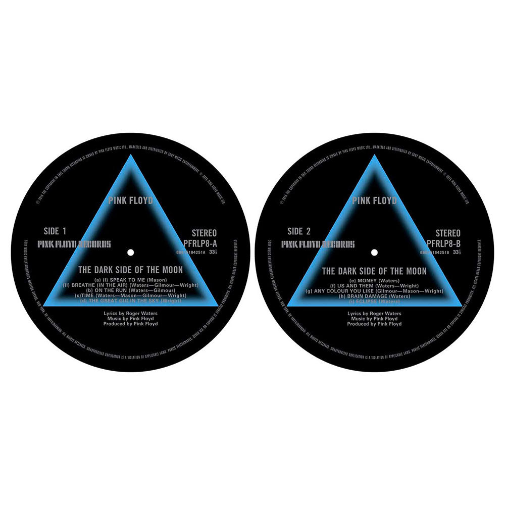 Pink Floyd Turntable Slipmat Set: Dark Side of the Moon Set draaitafel-slipmatten
