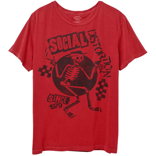 Social Distortion Unisex T-Shirt: Speakeasy Checkerboard T-Shirt
