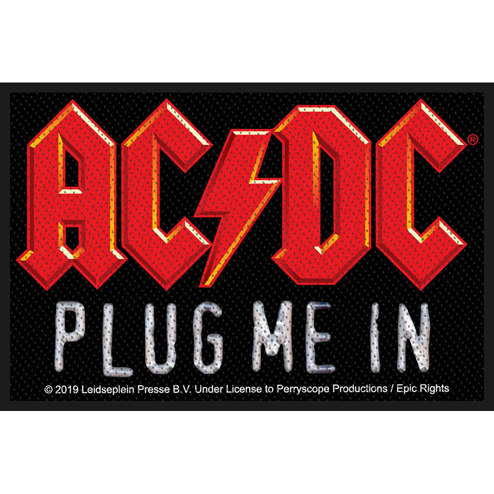 AC/DC Standard Patch: Plug Me In (Loose) Standaard patch