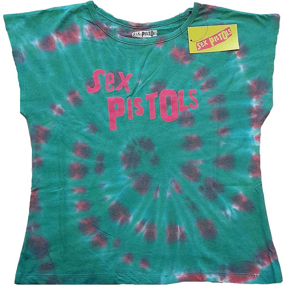 The Sex Pistols Ladies Crop Top: Logo (Wash Collection) Crop Top