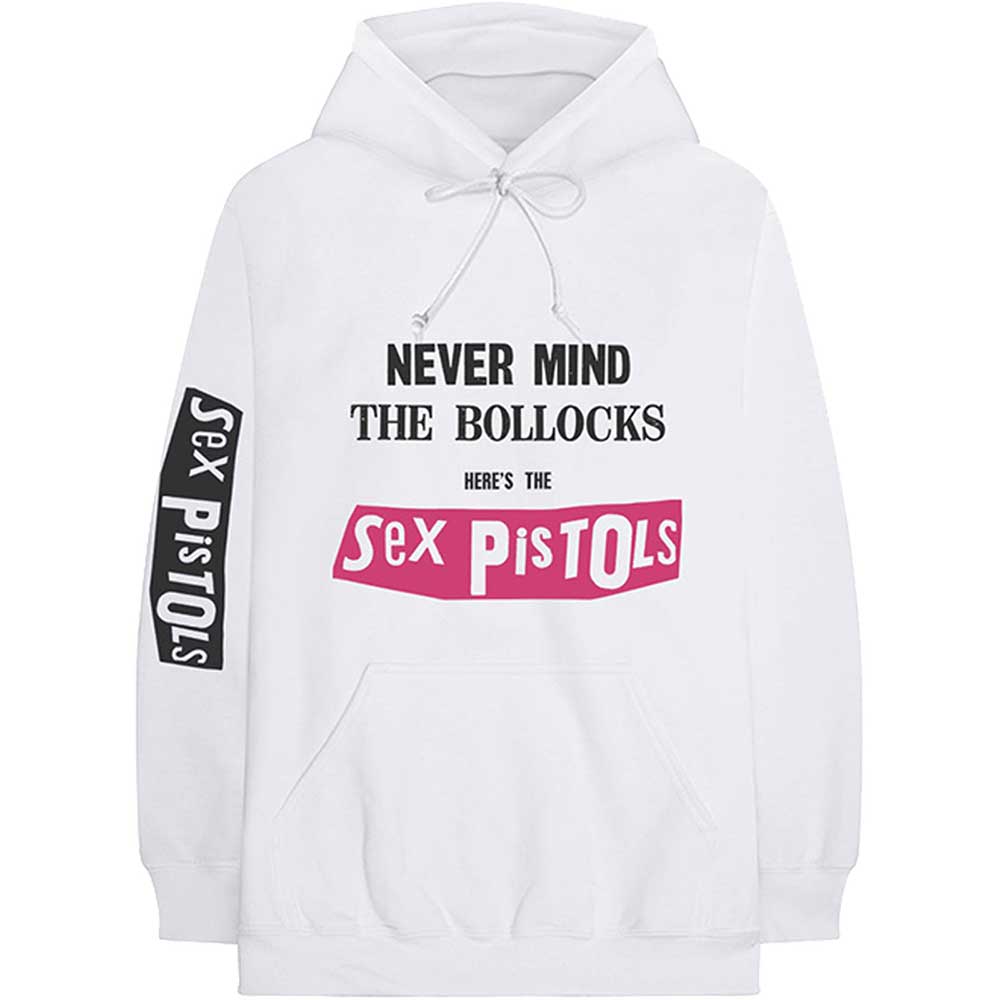 The Sex Pistols Unisex Pullover Hoodie: Never Mind The Bollocks (Back & Sleeve Print) Trui met capuchon