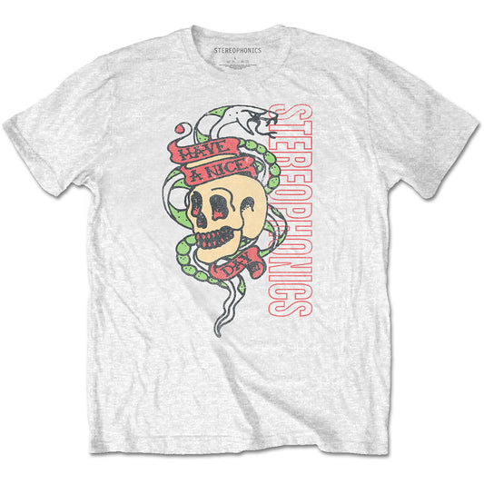 Stereophonics Unisex T-Shirt: Have A Nice Day Snake T-Shirt