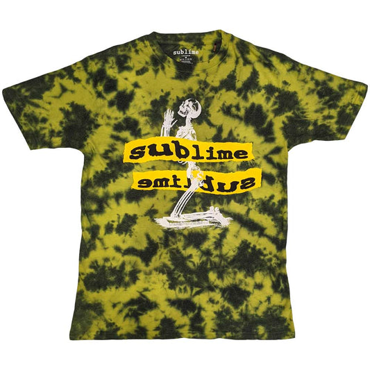 Sublime Unisex T-Shirt: Praying Skeleton (Wash Collection) T-Shirt