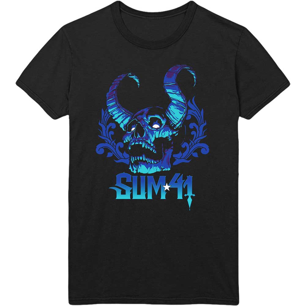 Sum 41 Unisex T-Shirt: Blue Demon (Back Print) T-Shirt