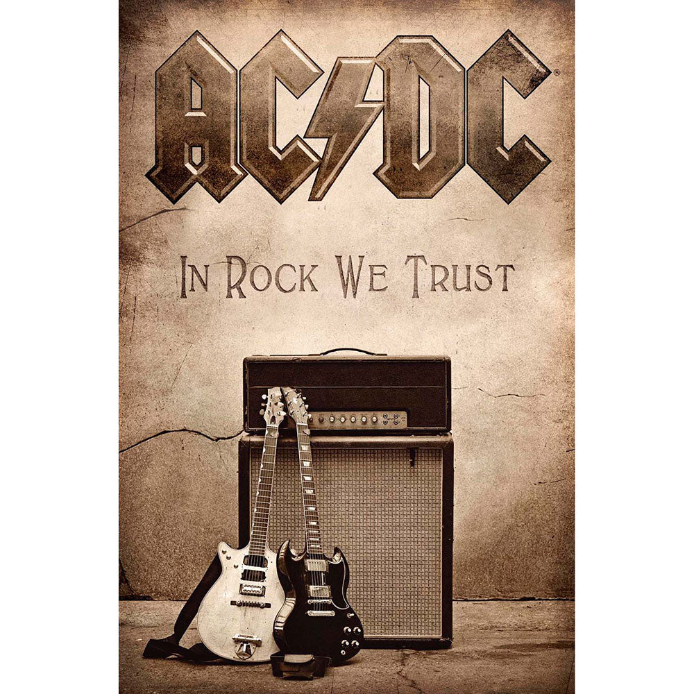 AC/DC Textile Poster: In Rock We Trust Textielposter