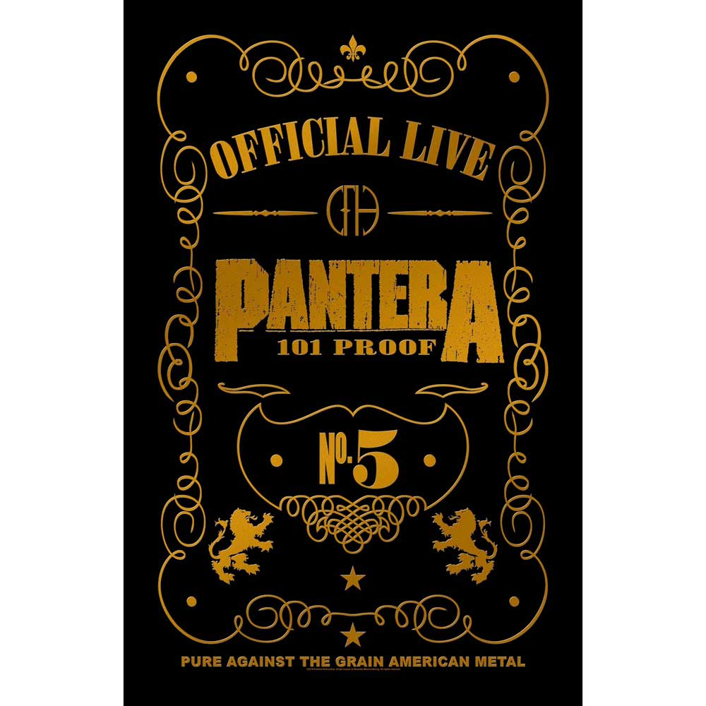 Pantera Textile Poster: 101 Proof Textielposter