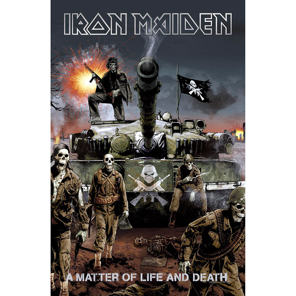 Iron Maiden Textile Poster: A Matter Of Life And Death Textielposter