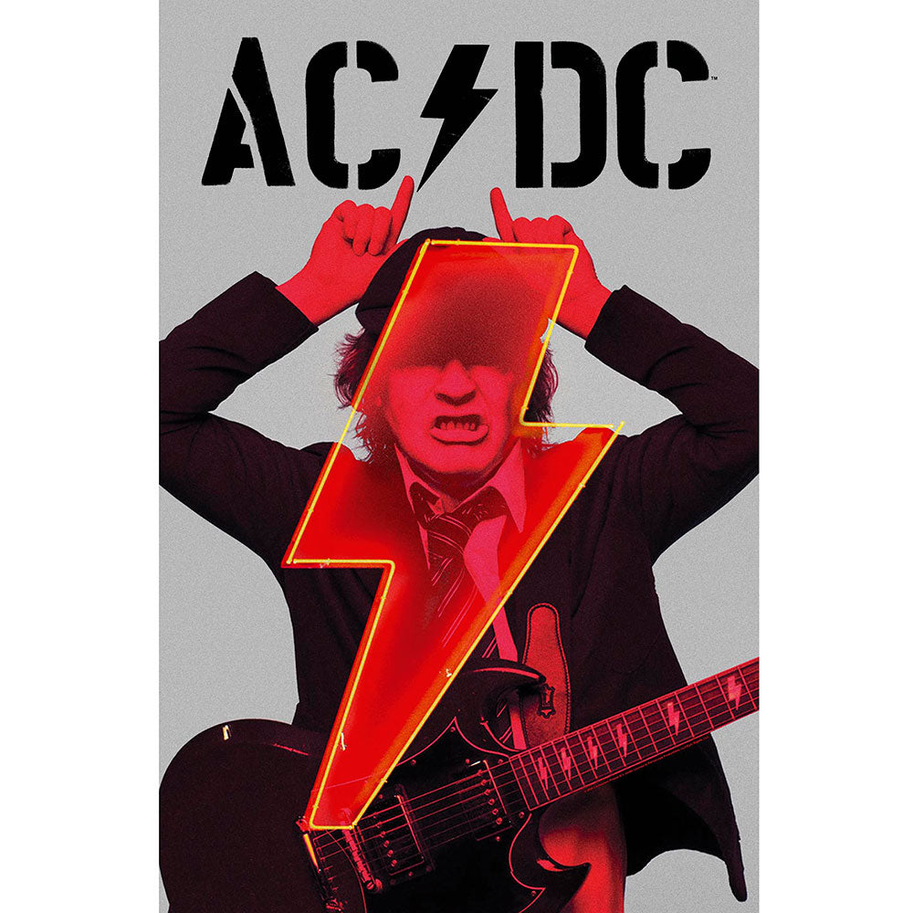 AC/DC Textile Poster: PWR-UP Angus Textielposter