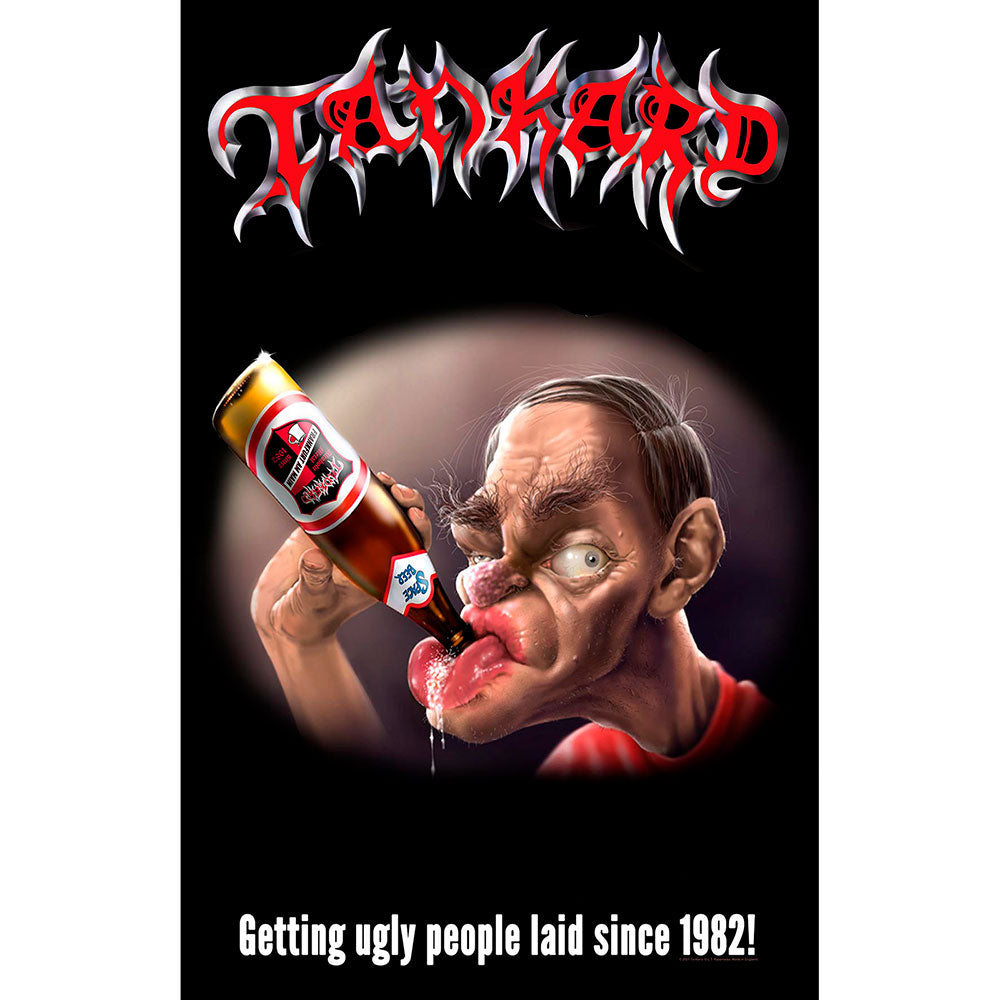 Tankard Textile Poster: The Drunkard Textielposter