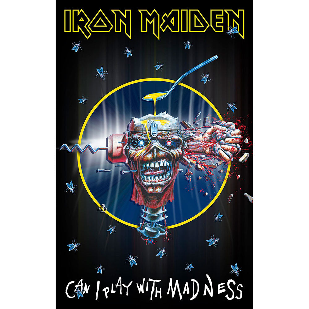 Iron Maiden Textile Poster: Can I Play With Madness Textielposter