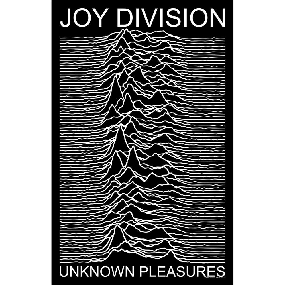 Joy Division Textile Poster: Unknown Pleasures Textielposter