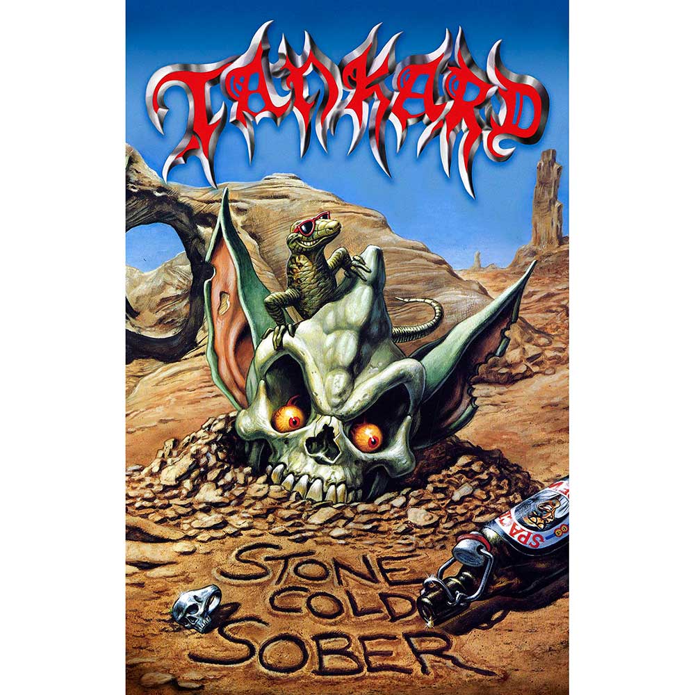 Tankard Textile Poster: Stone Cold Sober Textielposter