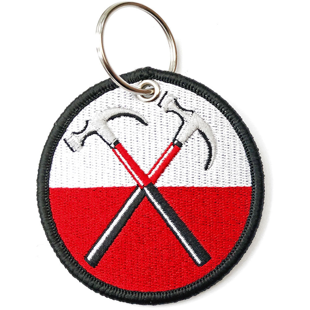 Pink Floyd Keychain: The Wall Hammers Circle (Double Sided Patch) Sleutelhanger