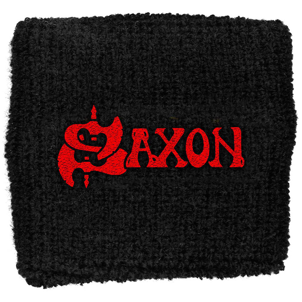 Saxon Fabric Wristband: Red Logo (Loose) Stoffen polsband