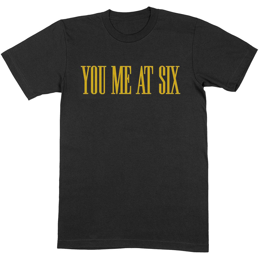 You Me At Six Unisex T-Shirt: Yellow Text T-Shirt
