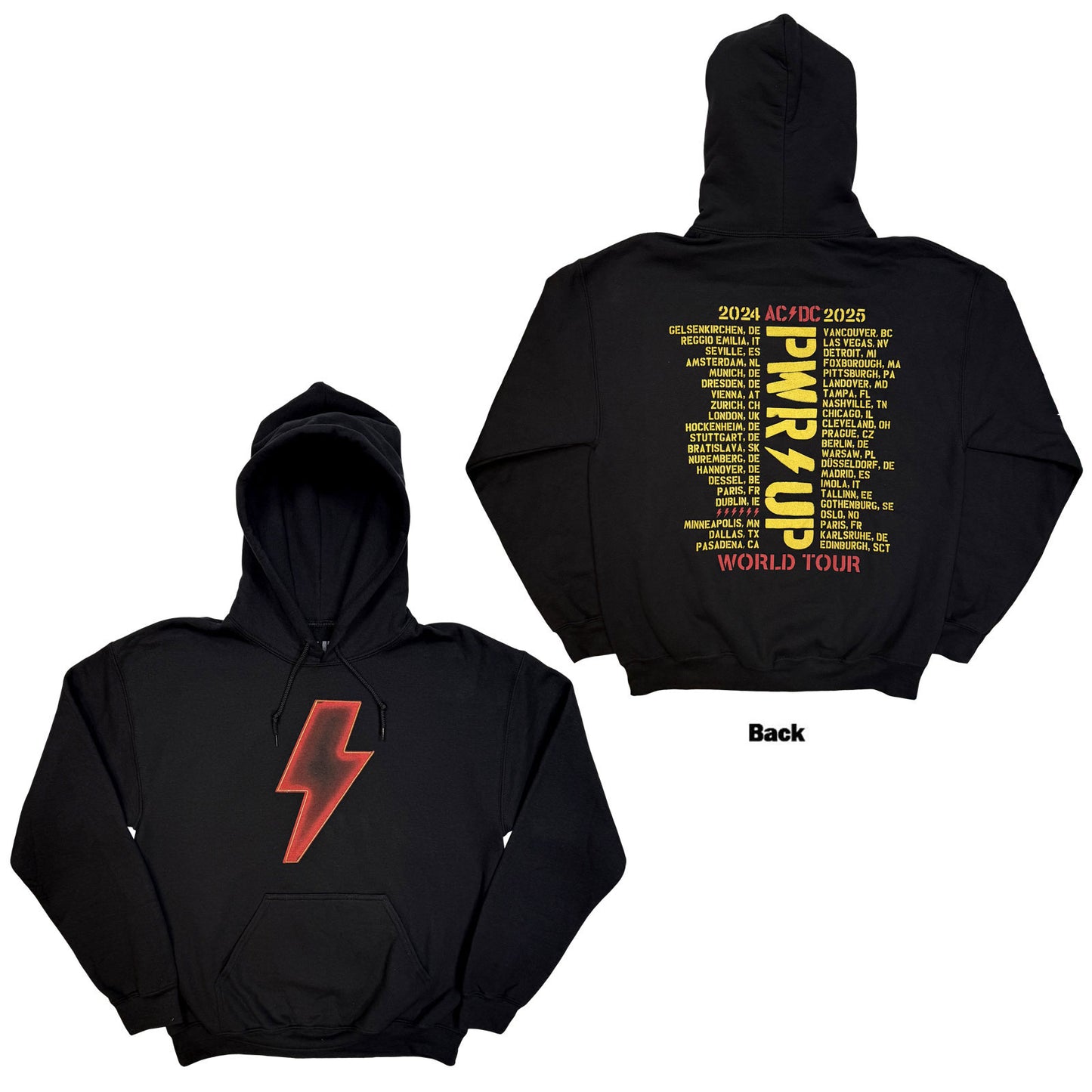 Een foto van een AC/DC Hoodie