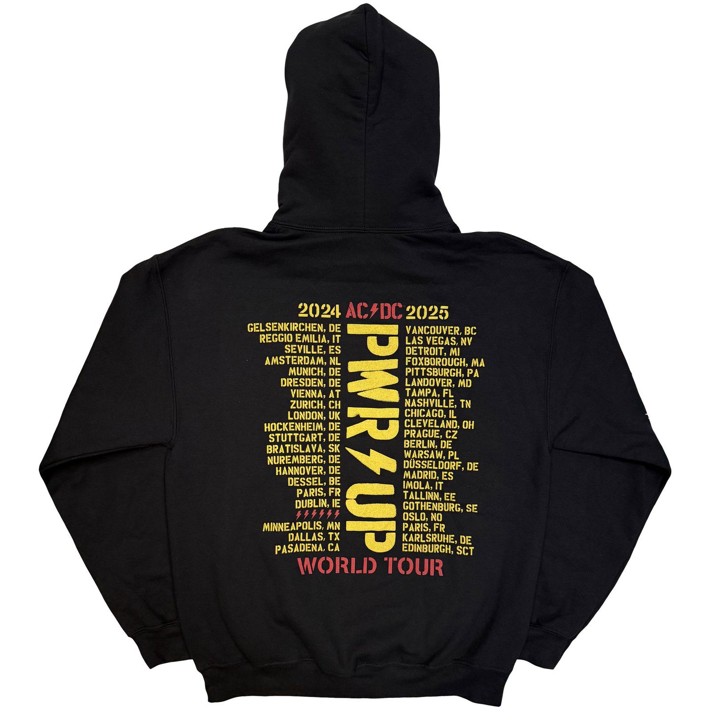 Een foto van een AC/DC Hoodie