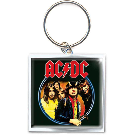 Een foto van een AC/DC Sleutelhanger