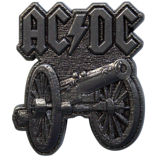 Een foto van een AC/DC Speld Badge