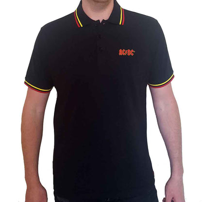 Een foto van een AC/DC Polo Shirt