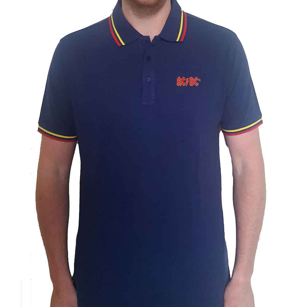 Een foto van een AC/DC Polo Shirt