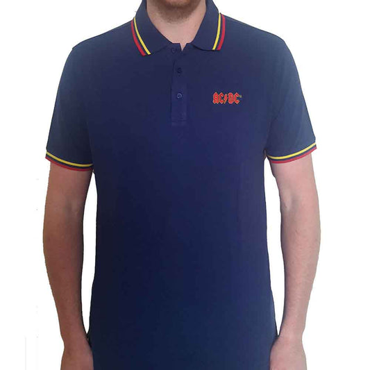 Een foto van een AC/DC Polo Shirt