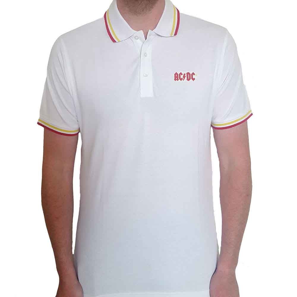 Een foto van een AC/DC Polo Shirt